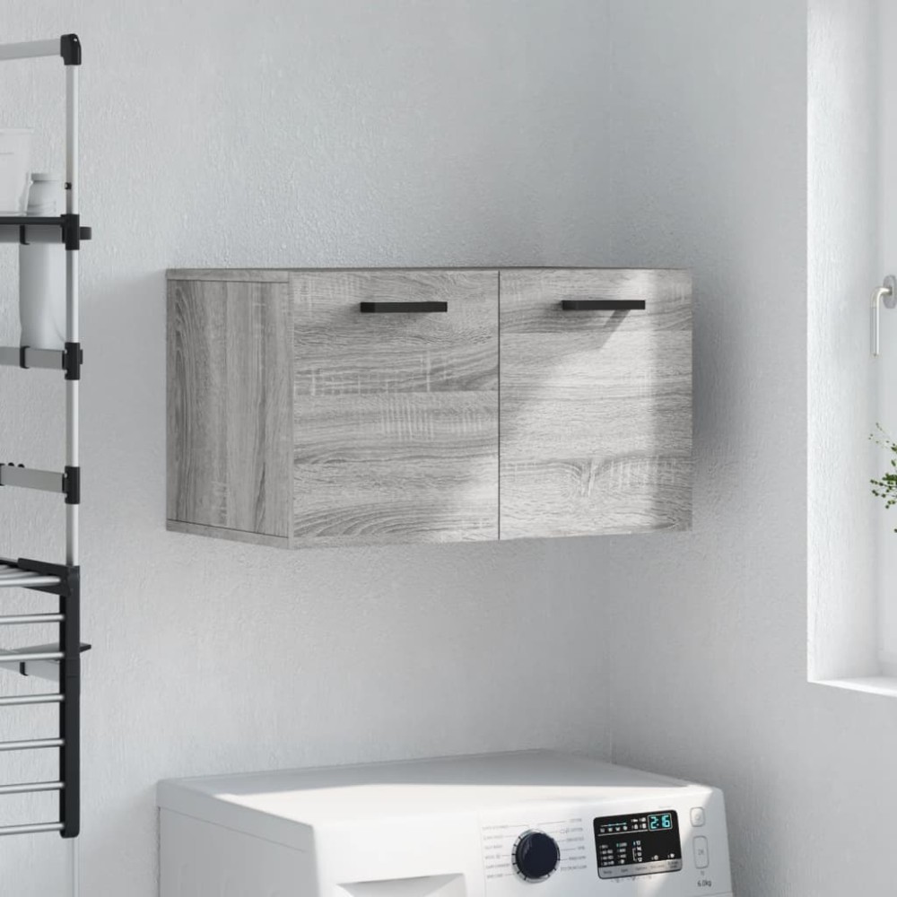 vidaXL Ντουλάπι Τοίχου Γκρι Sonoma 60x36,5x35cm Επεξεργασμένο Ξύλο 1 τεμ.