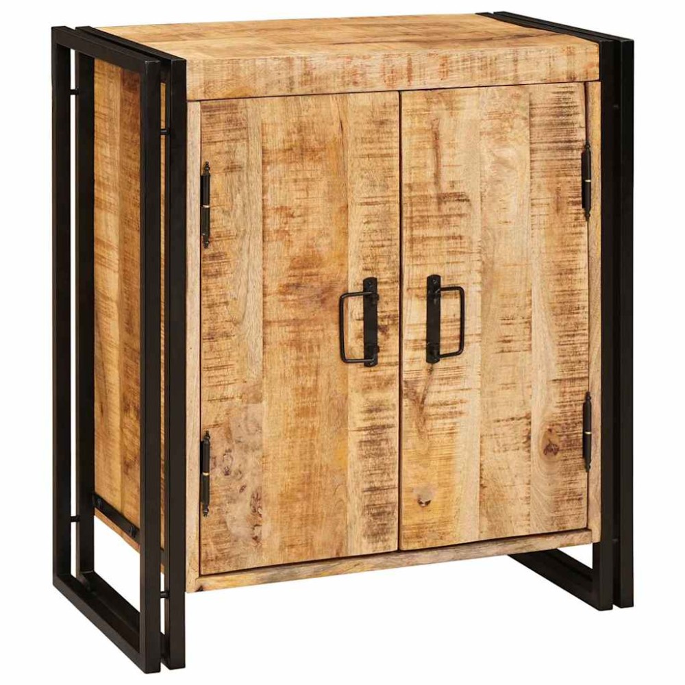 vidaXL Κομοδίνο Καφέ 66x35x76cm Στέρεο τραχύ ξύλο μάνγκο 1 τεμ.