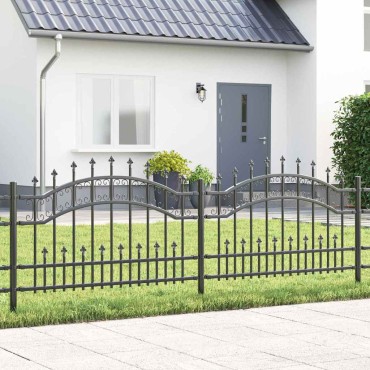 vidaXL Φράχτης Κήπου KAMPEN 240x118cm Ατσάλι με Επικάλυψη Πούδρας