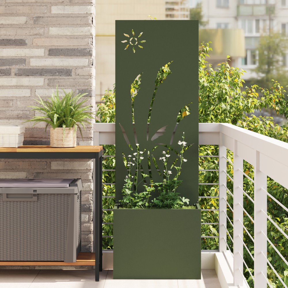 vidaXL Οθόνη Ιδιωτικότητας Κήπου Λαδί 50 x 32 x 150 εκ