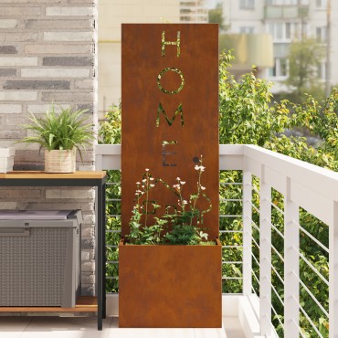 vidaXL Οθόνη Ιδιωτικότητας Κήπου Σκ rusty 50 x 32 x 150 εκ