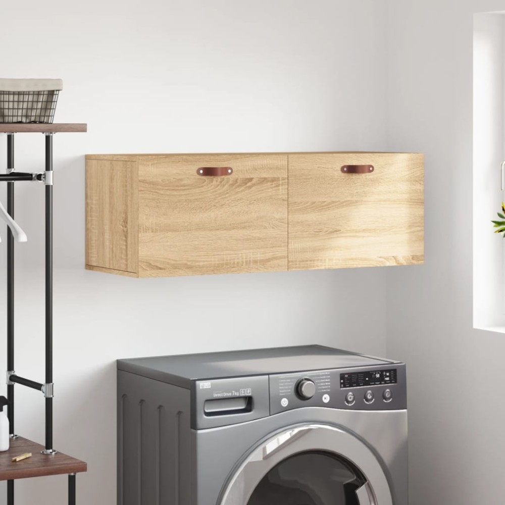 vidaXL Ντουλάπι Τοίχου Sonoma Δρυς 100x36,5x35cm Επεξεργ. Ξύλο 1 τεμ.