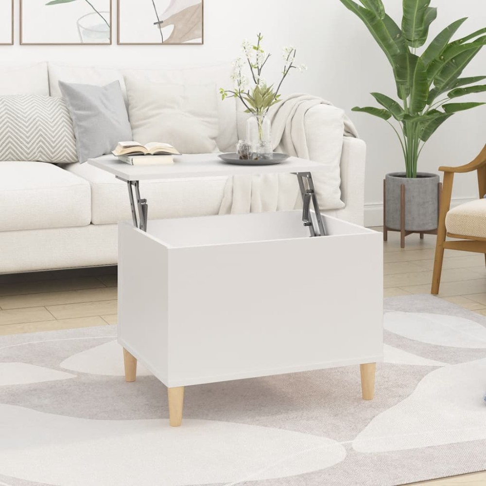 vidaXL Τραπεζάκι Σαλονιού Λευκό 60x44,5x45cm από Επεξεργασμένο Ξύλο 1 τεμ. vidaXL Τραπεζάκι Σαλονιού Λευκό 60x44,5x45cm από Επεξεργασμένο Ξύλο 1 τεμ.