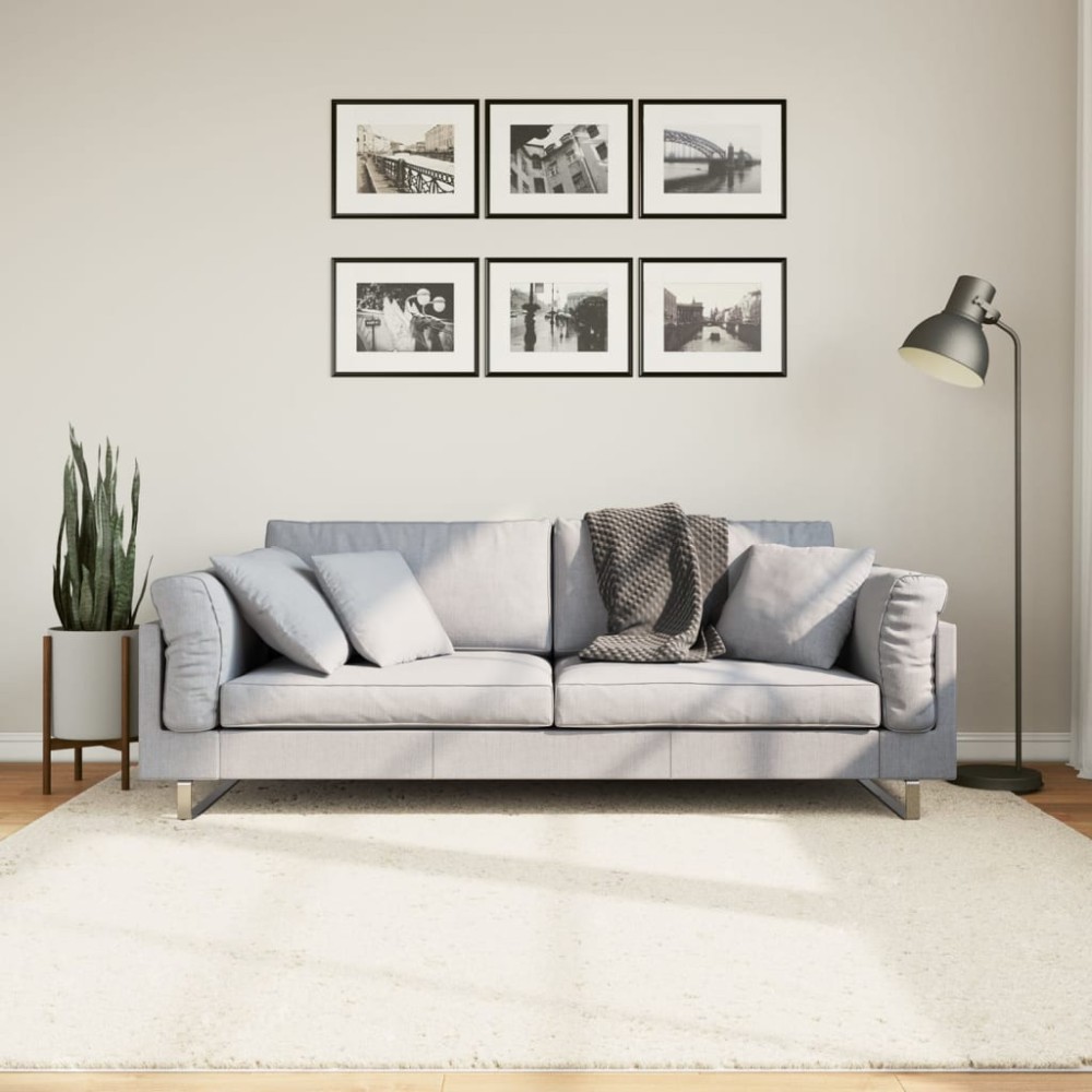 vidaXL Χαλί OVIEDO με Κοντό Πέλος Μπεζ 200x200cm