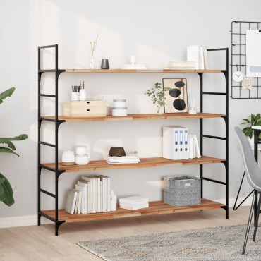 vidaXL Ράφια Κρεμαστά 2 τεμ. 160x40x2cm Φινίρισμα Λαδιού Μασίφ Ακακία