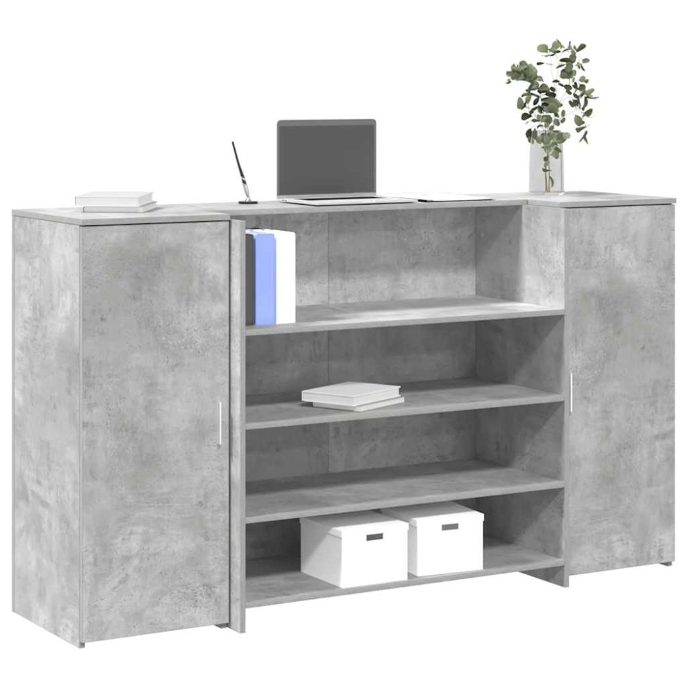 vidaXL Γραφείο υποδοχής 180x50x103,5cm Επεξεργασμένο Ξύλο 1 τεμ.