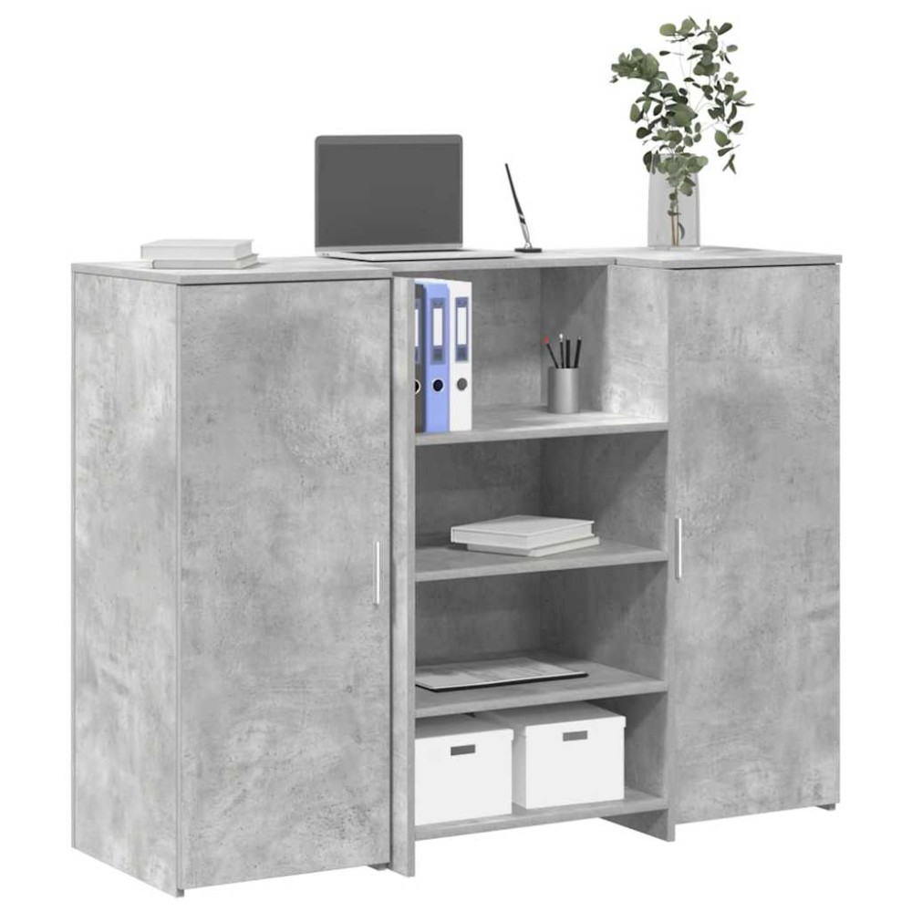 vidaXL Γραφείο υποδοχής 135x50x103,5cm Επεξεργασμένο Ξύλο 1 τεμ.