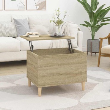 vidaXL Τραπεζάκι Σαλονιού Sonoma Δρυς 60x44,5x45cm Επεξεργασμένο Ξύλο 1 τεμ.