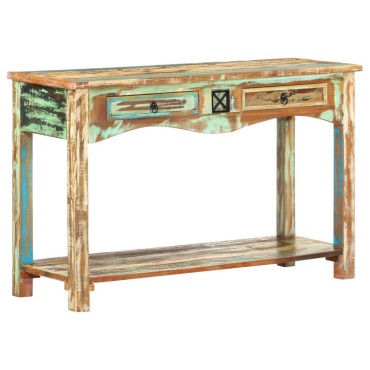 vidaXL Τραπέζι Κονσόλα 120x40x75cm από Μασίφ Ανακυκλωμένο Ξύλο 1 τεμ.