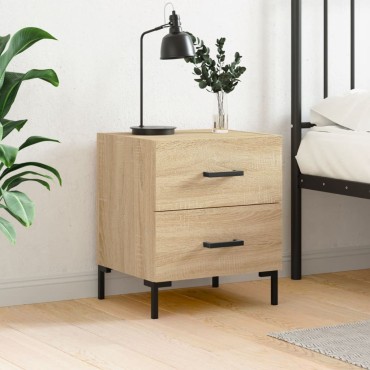 vidaXL Κομοδίνο Sonoma Δρυς 40x35x47,5cm από Επεξεργασμένο Ξύλο 1 τεμ.