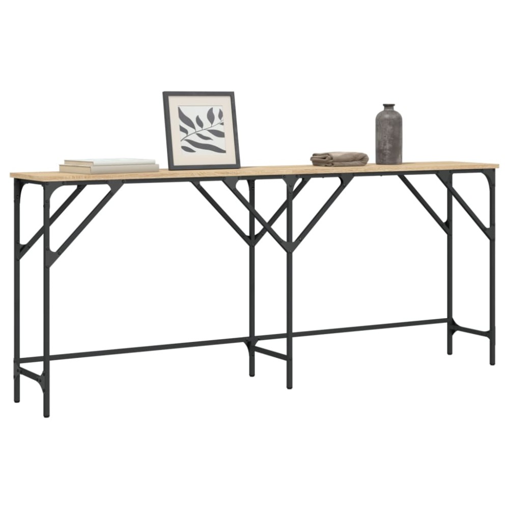 vidaXL Τραπέζι Κονσόλα Sonoma Δρυς 180x29x75cm Επεξεργασμένο Ξύλο 1 τεμ.