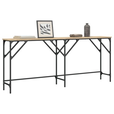 vidaXL Τραπέζι Κονσόλα Sonoma Δρυς 180x29x75cm Επεξεργασμένο Ξύλο 1 τεμ.
