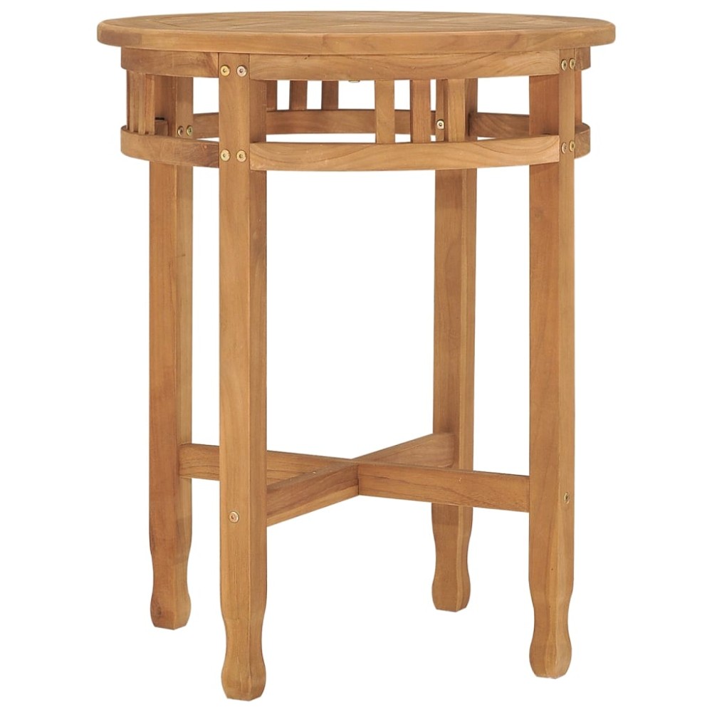 vidaXL Τραπέζι Bistro 60x75,5cm από Μασίφ Ξύλο Teak 1 τεμ.