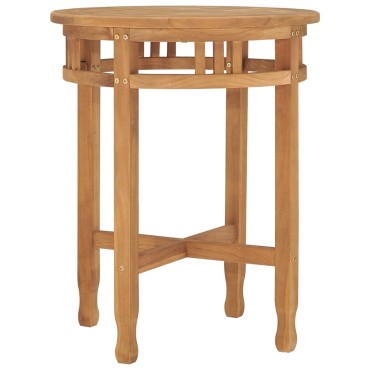 vidaXL Τραπέζι Bistro 60x75,5cm από Μασίφ Ξύλο Teak 1 τεμ.