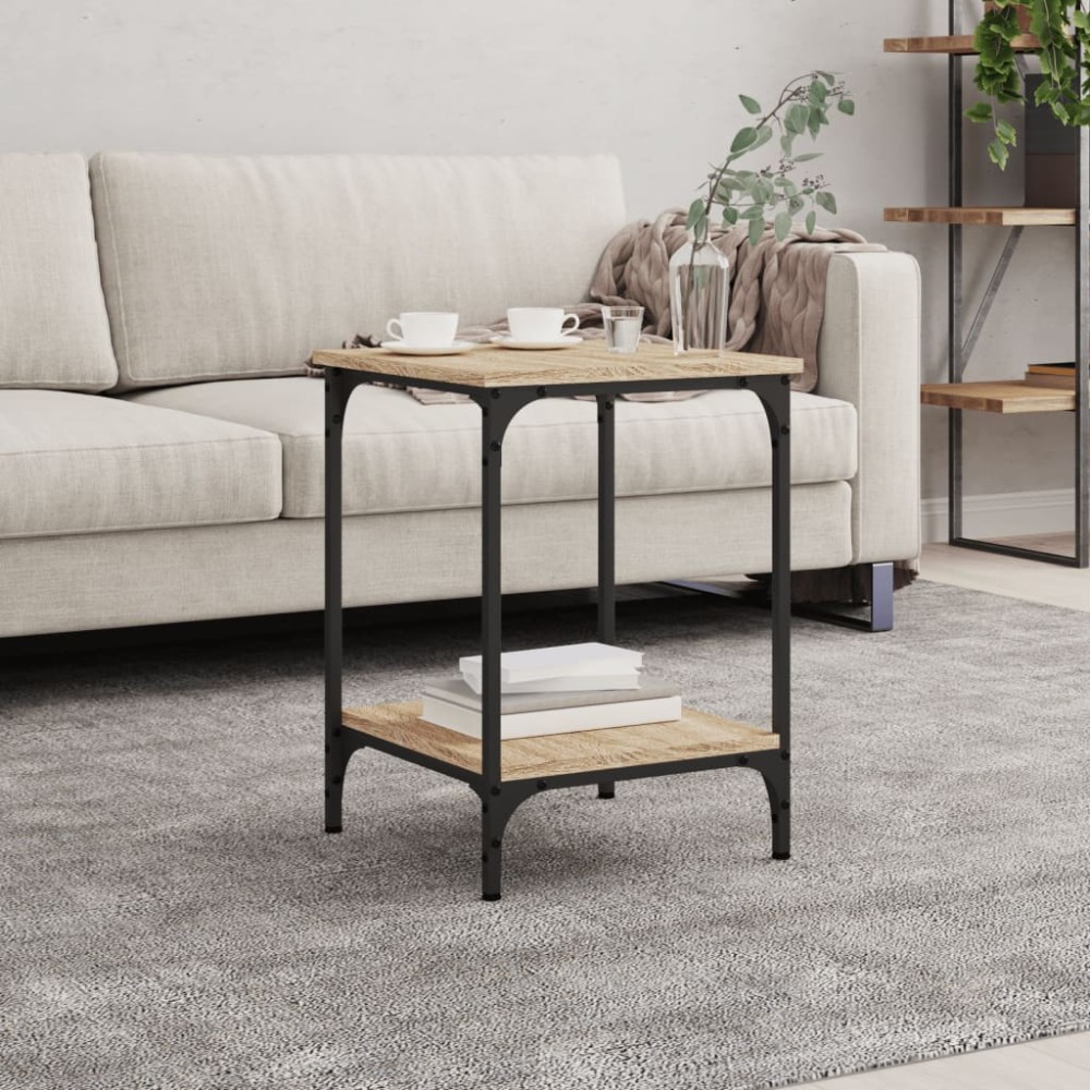 vidaXL Τραπεζάκι Σαλονιού Sonoma Δρυς 40x40x55cm Επεξεργ. Ξύλο 1 τεμ.