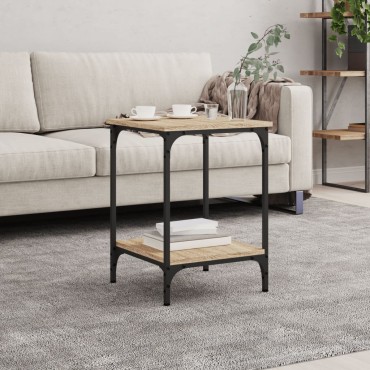 vidaXL Τραπεζάκι Σαλονιού Sonoma Δρυς 40x40x55cm Επεξεργ. Ξύλο 1 τεμ.