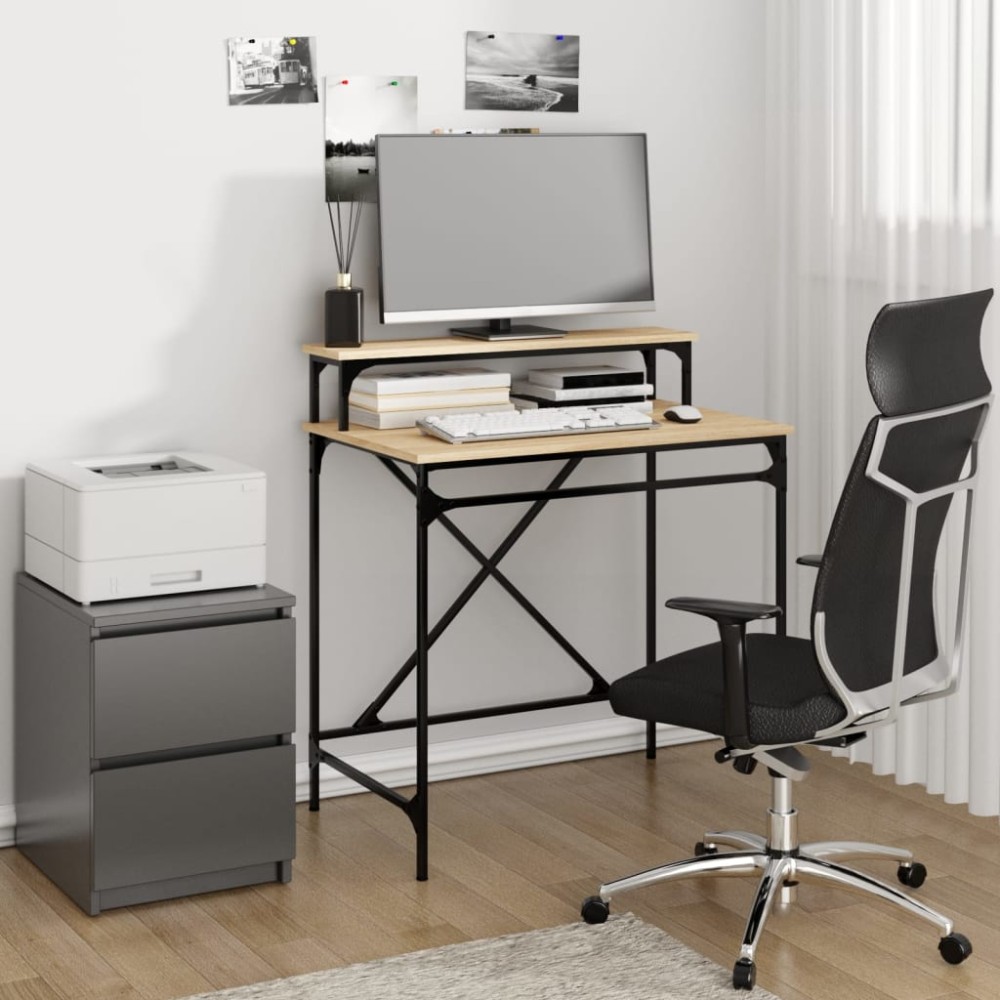 vidaXL Γραφείο Sonoma Δρυς 80x50x90cm από Επεξεργασμένο Ξύλο 1 τεμ.