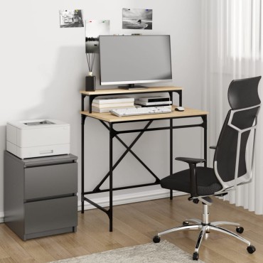 vidaXL Γραφείο Sonoma Δρυς 80x50x90cm από Επεξεργασμένο Ξύλο 1 τεμ.