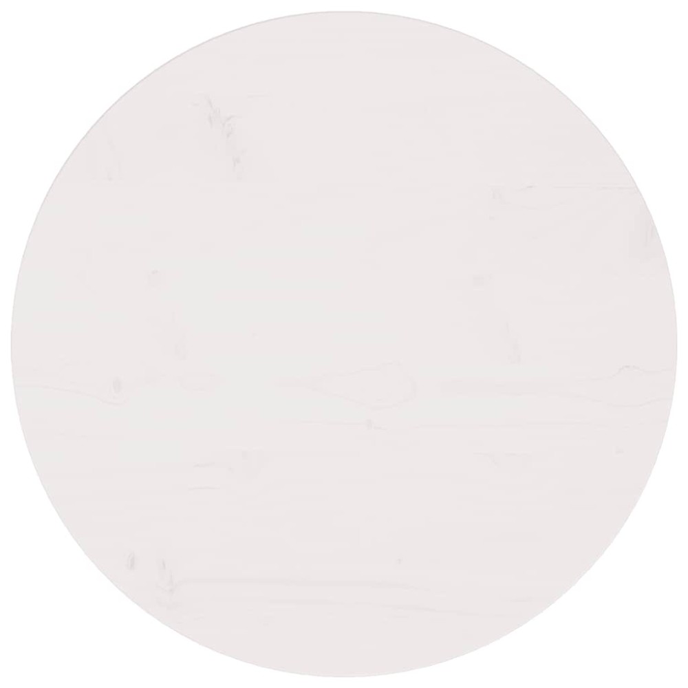 vidaXL Επιφάνεια Τραπεζιού Λευκή 60x2,5cm από Μασίφ Ξύλο Πεύκου 1 τεμ.