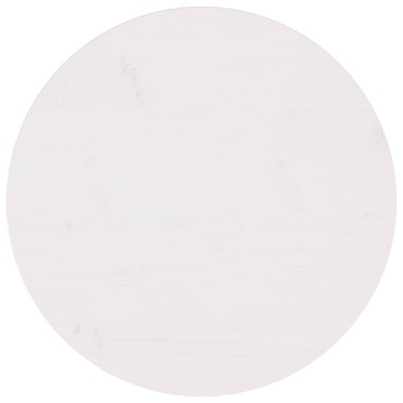 vidaXL Επιφάνεια Τραπεζιού Λευκή 60x2,5cm από Μασίφ Ξύλο Πεύκου 1 τεμ.