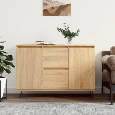 vidaXL Μπουφές Sonoma Δρυς 101,5x35x70cm από Επεξεργασμένο Ξύλο 1 τεμ.