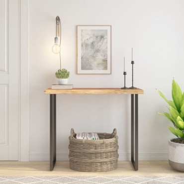 vidaXL Επιφάνεια Τραπεζιού Ορθογώνια 100x40x3,8cm Μασίφ Ξύλο Ακακίας 1 τεμ.