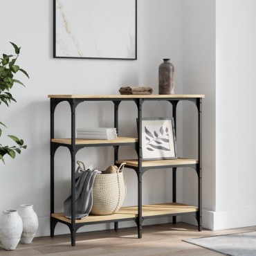vidaXL Κονσόλα Τραπεζιού Sonoma Δρυς 80x29x75cm από Τεχνητό Ξύλο 1 τεμ.