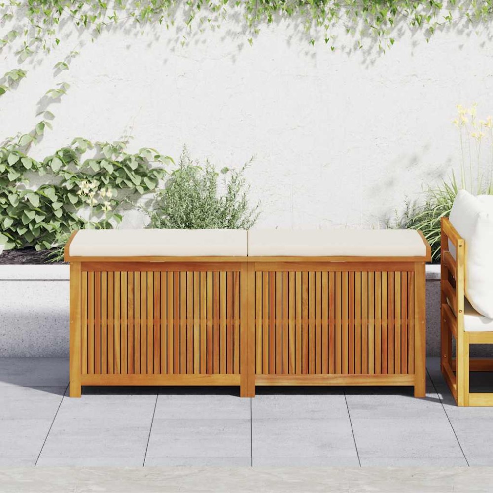 vidaXL Κουτί Μαξιλαριών Εξ. Χώρου 150x50x60,5cm Μασίφ Ξύλο Ελάτης