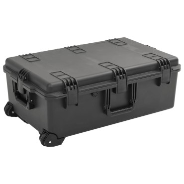 vidaXL Θήκη Πτήσης Φορητή Μαύρη 79,5x51,5x30,5 εκ. από Πολυπροπυλένιο