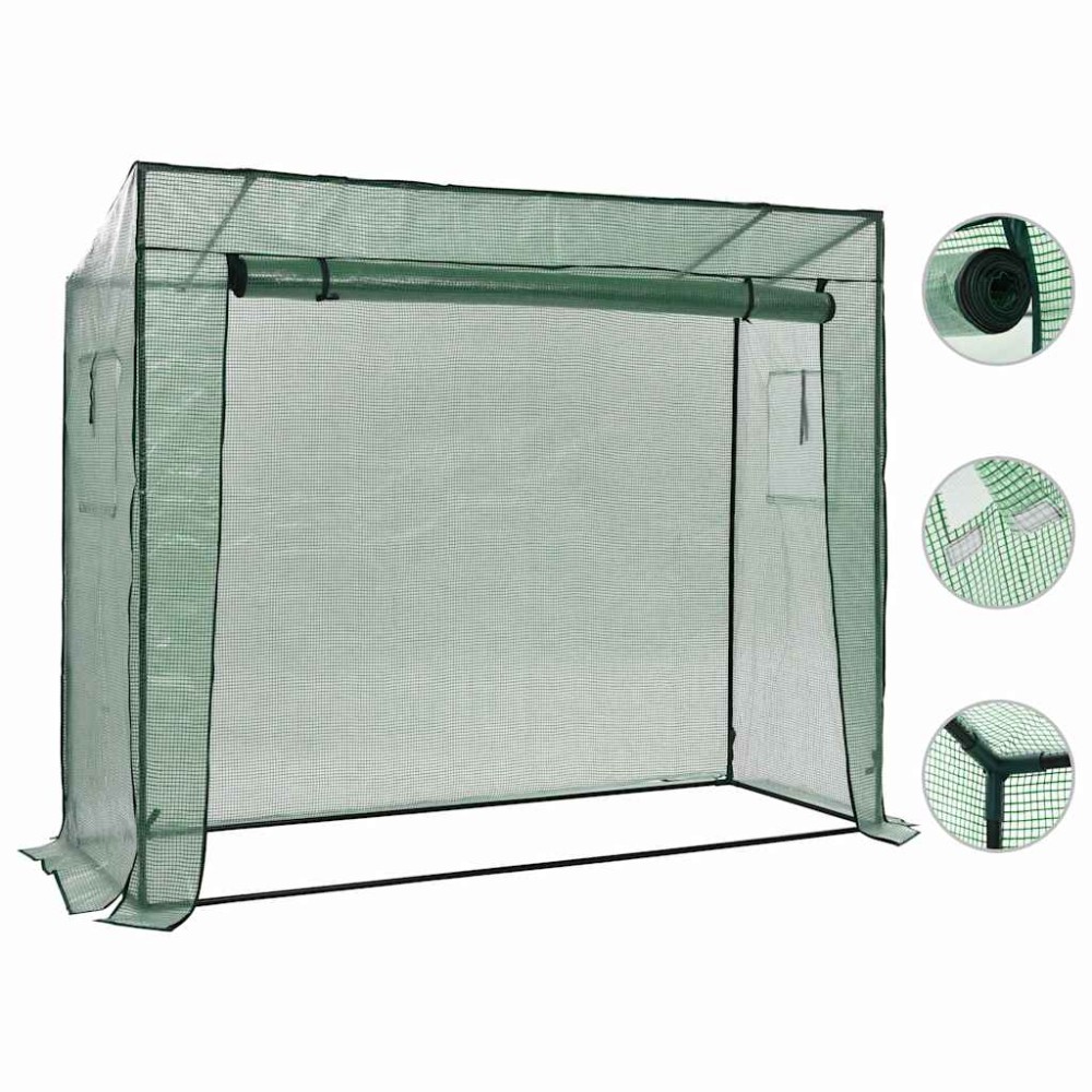 vidaXL Θερμοκήπιο Walk-in 200 x 80 x 173 εκ.