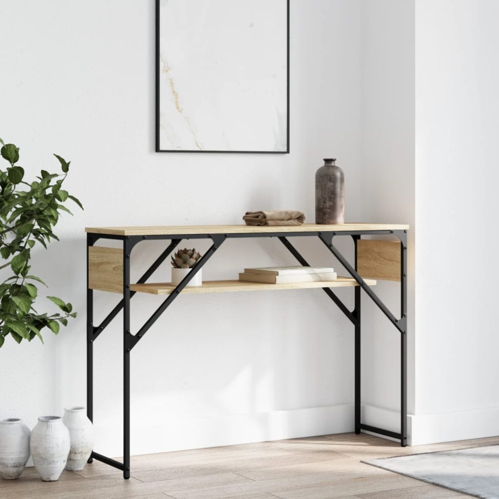vidaXL Τραπέζι Κονσόλα Sonoma Δρυς 105x30x75cm από Επεξεργ. Ξύλο 1 τεμ.