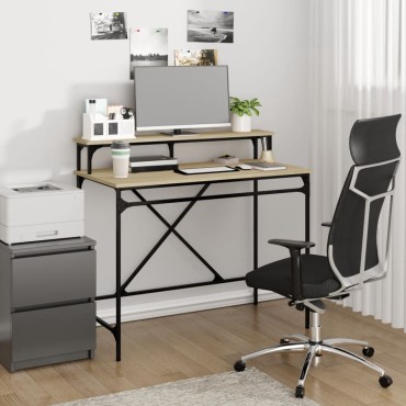 vidaXL Γραφείο Sonoma Δρυς 100x50x90cm από Επεξεργασμένο Ξύλο 1 τεμ.