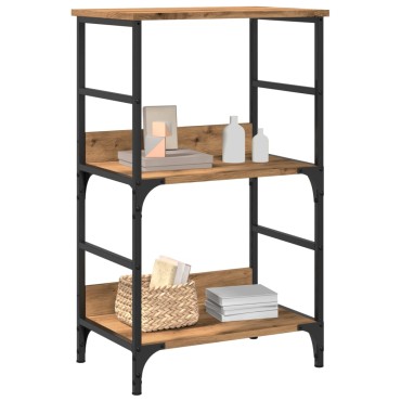 vidaXL Βιβλιοθήκη Αρτισιανή Δρυς 50x33x82cm Επεξεργ. Ξύλο 1 τεμ.