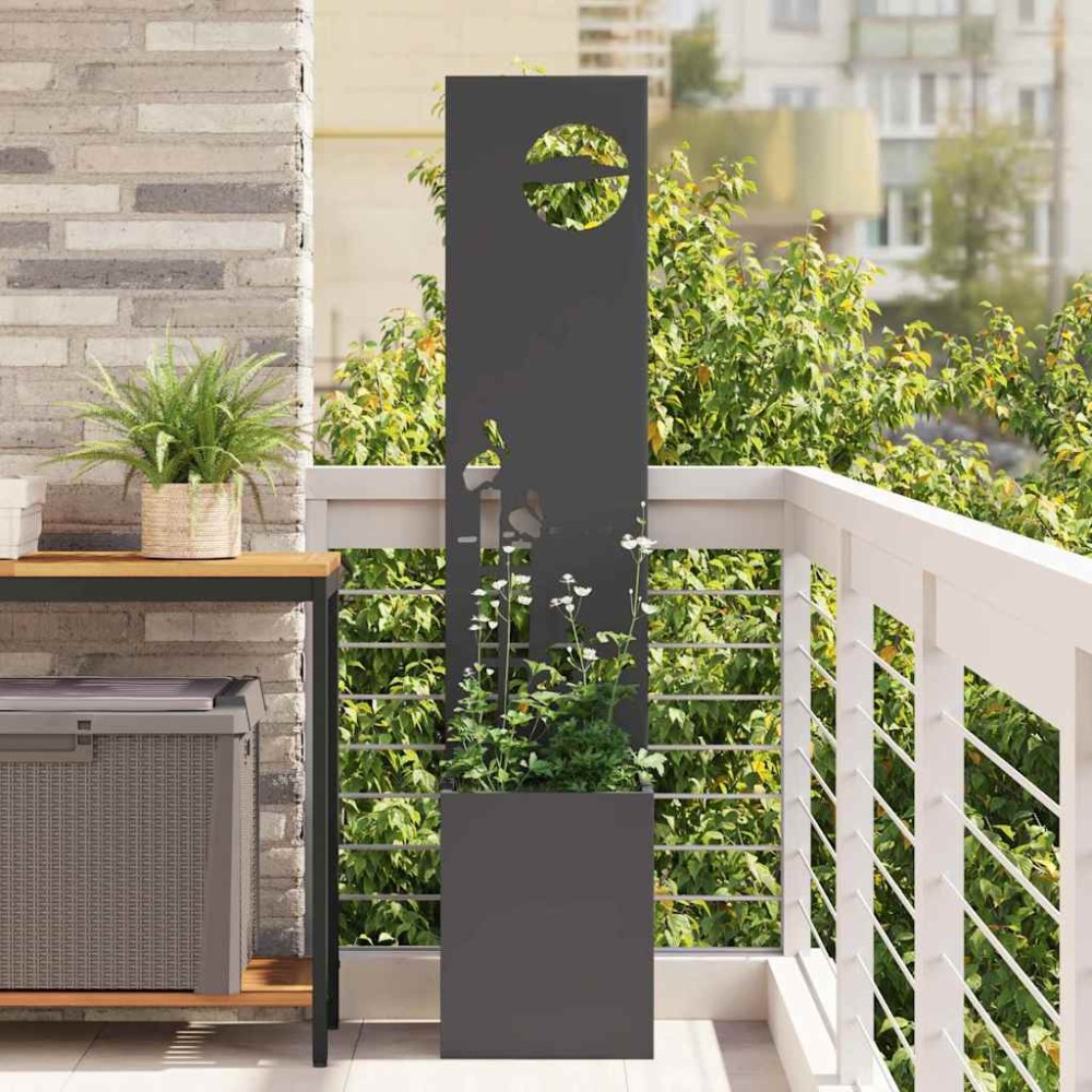 vidaXL Οθόνη Ιδιωτικότητας Κήπου Μαύρο 32 x 32 x 150 εκ