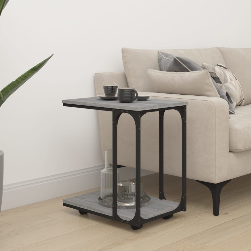 vidaXL Βοηθητικό Τραπέζι με Ρόδες Γκρι Sonoma 50x35x55,5cm Επεξ. Ξύλο 1 τεμ. vidaXL Βοηθητικό Τραπέζι με Ρόδες Γκρι Sonoma 50x35x55,5cm Επεξ. Ξύλο 1 τεμ.