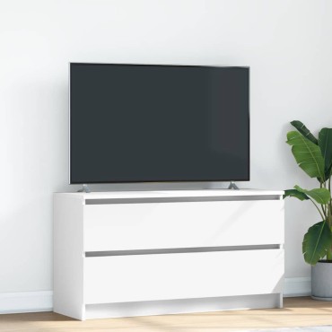 vidaXL Έπιπλο Τηλεόρασης Λευκό 100x35x54cm Επεξεργασμένο Ξύλο