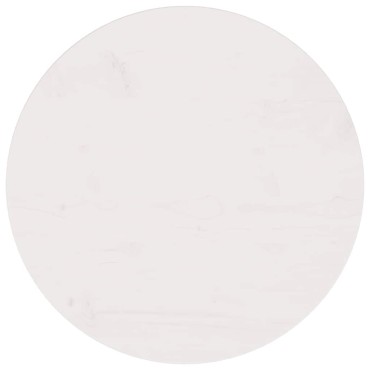 vidaXL Επιφάνεια Τραπεζιού Λευκή 50x2,5cm από Μασίφ Ξύλο Πεύκου 1 τεμ.