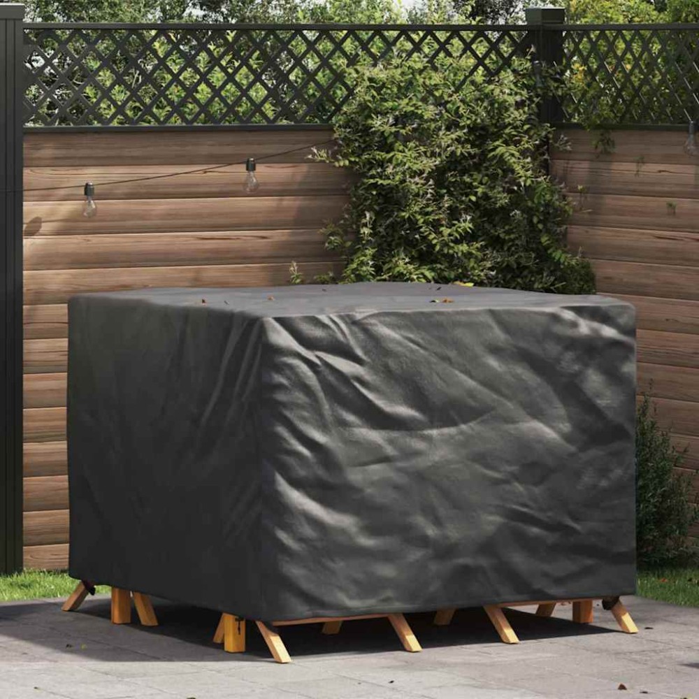 vidaXL Κάλυμμα επίπλων Μαύρο 135x135x90cm Υφασμα Oxford 210D 1 τεμ.