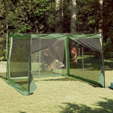 vidaXL Εσωτερική σκηνή με στέγη Πράσινο 303 x 303 x 196 εκ. ταφτάς
