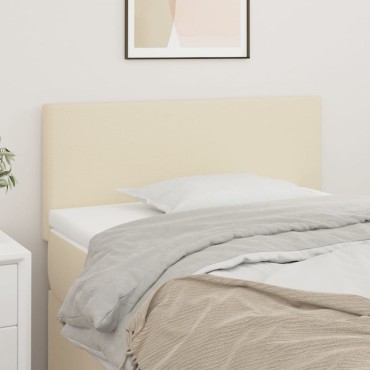 vidaXL Κεφαλάρι Κρεβατιού Κρεμ 80x5x78/88cm από Συνθετικό Δέρμα 1 τεμ.