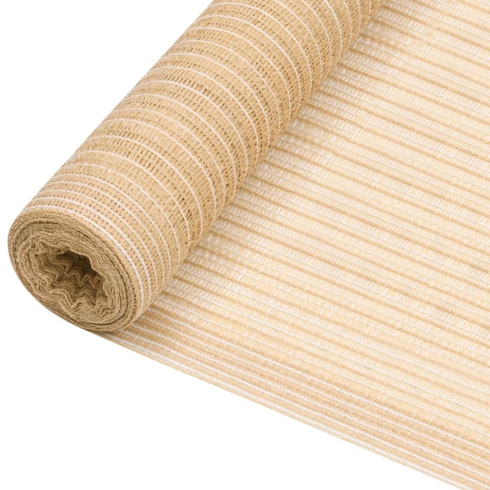 vidaXL Δίχτυ Σκίασης Μπεζ 2 x 50 μ. από HDPE 195 γρ./μ²