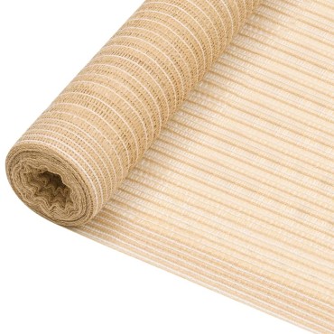 vidaXL Δίχτυ Σκίασης Μπεζ 2 x 50 μ. από HDPE 195 γρ./μ²