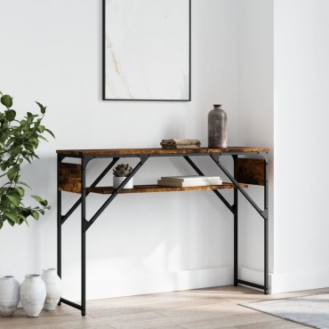 vidaXL Τραπέζι Κονσόλα Καπνιστή Δρυς 105x30x75cm Επεξεργ. Ξύλο 1 τεμ.