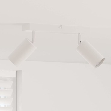 vidaXL Σποτ οροφής με προβολείς Λευκό 26 x 6 x 16 εκ Μέταλλο