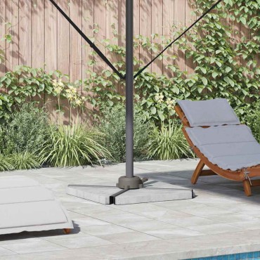 vidaXL Βάση ομπρέλας Ασημί 23 x 14 x 6 εκ.