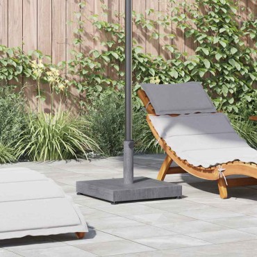 vidaXL Βάση ομπρέλας Σκούρο Γκρι Ξύλινη όψη 45 x 45 x 31,5 εκ.