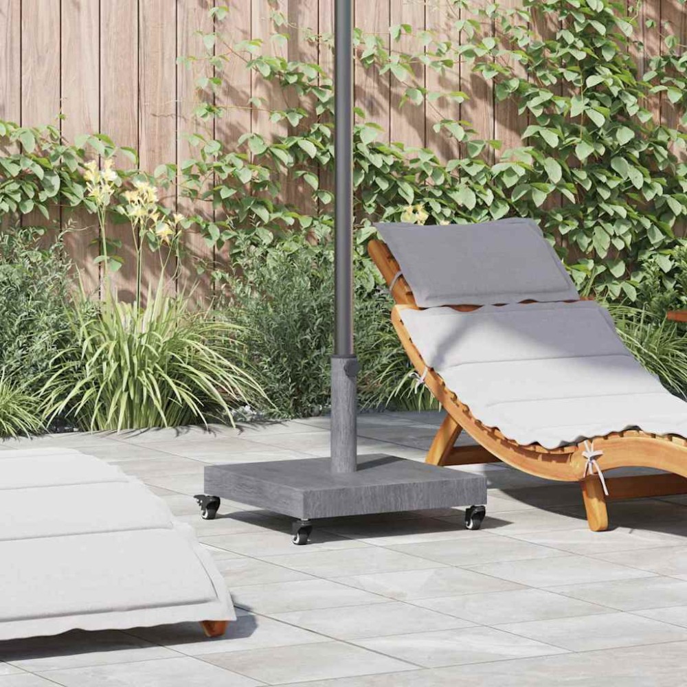 vidaXL Βάση ομπρέλας Σκούρο Γκρι Ξύλινη όψη 45 x 45 x 31,5 εκ.