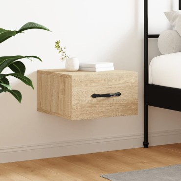 vidaXL Κομοδίνα Επιτοίχια Sonoma Δρυς 35x35x20cm