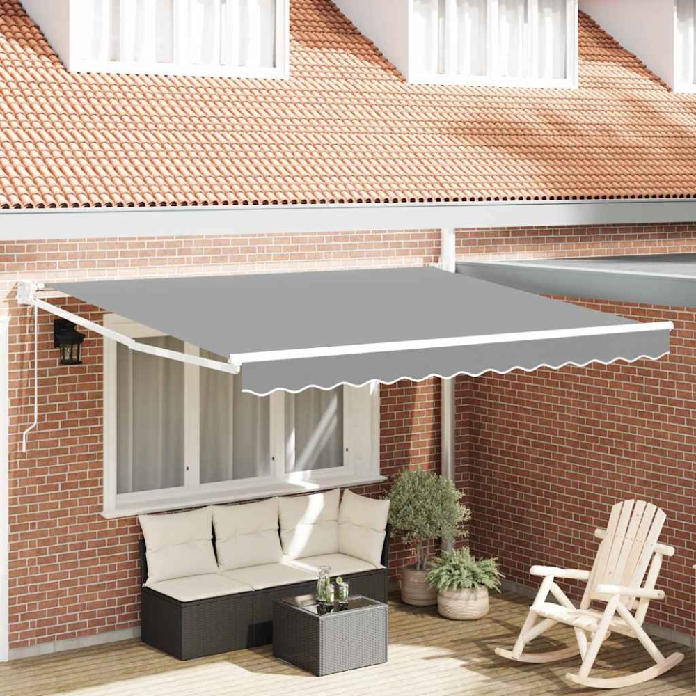 vidaXL Electric Awning Frame 3,5 x 2,5 m Λευκό