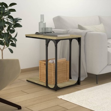 vidaXL Βοηθητικό Τραπέζι Sonoma Δρυς 50x35x52cm Επεξεργασμένο Ξύλο 1 τεμ.